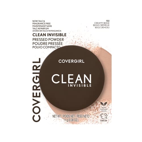 Covergirl Clean Invisible Powder Foundation, Creamy Beige 0.38oz