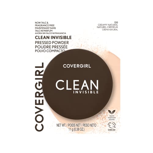 Covergirl Clean Invisible Pressed Powder Foundation, Creamy Natural 0.38oz