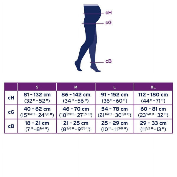 Jobst Opaque Maternity Closed Toe 20-30 Caramel S