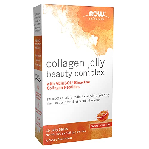 Now Foods Collagen Jelly Beauty Complex, Sweet Orange 10 Jelly Sticks