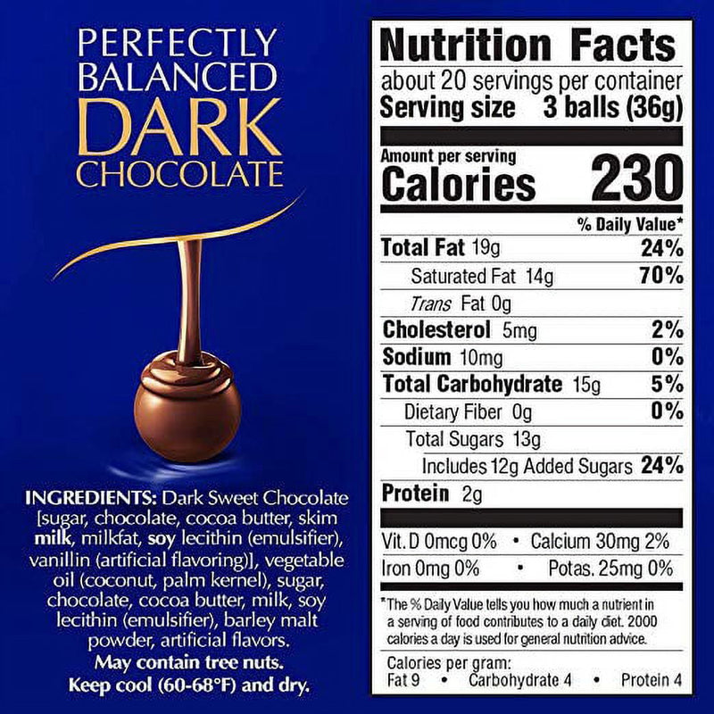 Lindt Lindor Truffles Dark Premium Chocolate