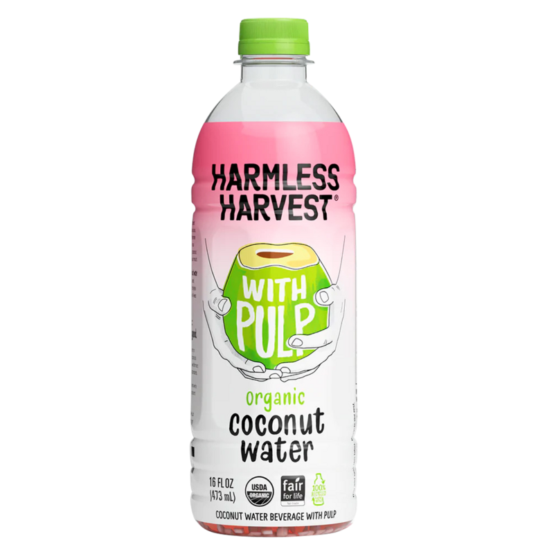 Harmless Harvest Organic Coconut Water with Pulp, 16 fl oz