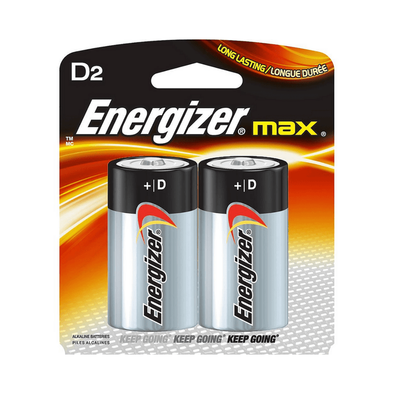 Energizer 1.5V Alkaline Battery, 2 Pack