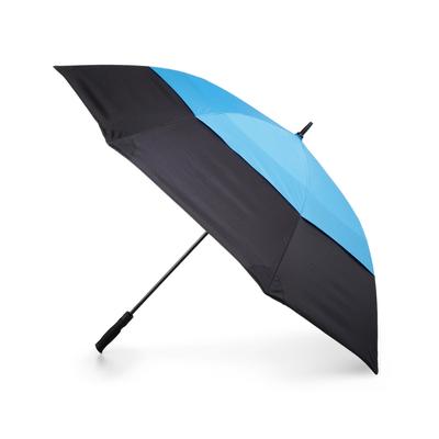 Totes Total Protection Auto Open Sport Stick Umbrella - Black, Blue