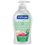 Softsoap Antibacterial Sensitive Liquid Hand Soap, Rosewater & Aloe, 11.25 fl oz