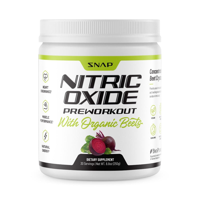 Snap Supplements Nitric Oxide Organic Beets Pre-Workout Powder 8.8oz