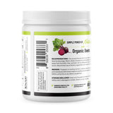 Snap Supplements Nitric Oxide Organic Beets Pre-Workout Powder 8.8oz