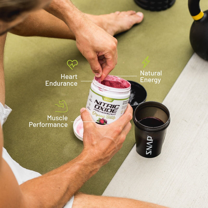 Snap Supplements Nitric Oxide Organic Beets Pre-Workout Powder 8.8oz