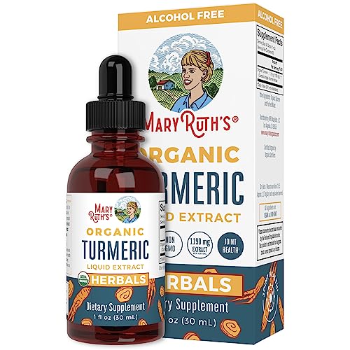 Mary Ruth's Organic Turmeric Liquid Extract Alcohol Free 1190 mg 1 Oz
