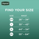 Depend Fit-Flex Incontinence Underwear Adult Diapers Maximum Absorbency Men S/M 32ct