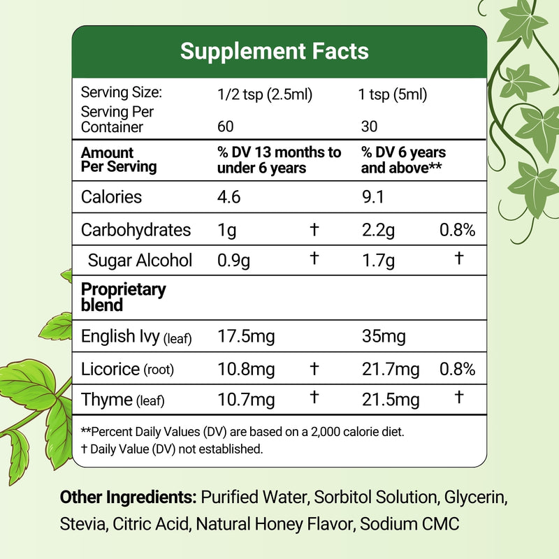 Herbion Children Cough Syrup Ivy Leaf 5oz