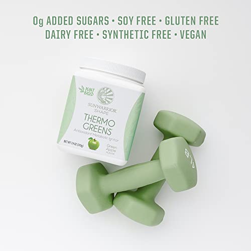 Sunwarrior Thermo Greens Green Apple Supergreens Metabolism Booster Powder 7.4 oz