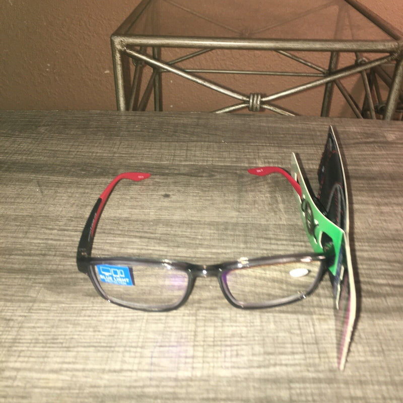 Sportex Men's Reading Glasses with Leather Case, +3.00