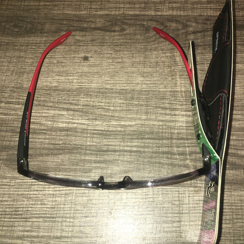 Sportex Men's Reading Glasses with Leather Case, +3.00