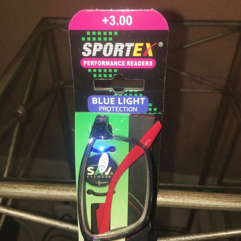Sportex Men's Reading Glasses with Leather Case, +3.00