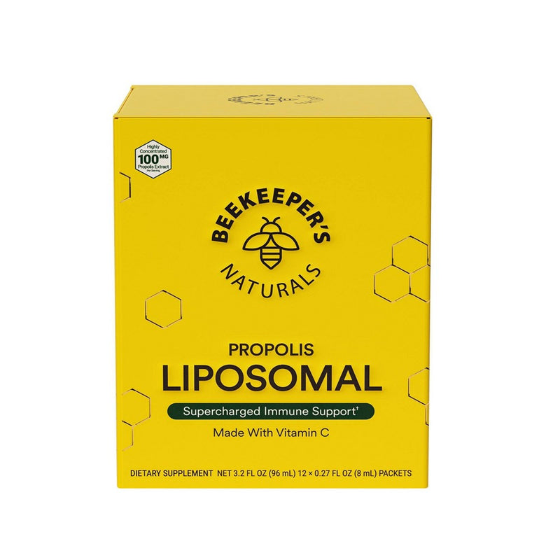 Beekeepers Naturals Propolis Liposomal Propolis + Vitamin C, 12 Packets
