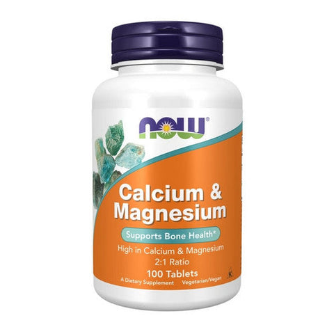 Now Calcium & Magnesium 2:1 Ratio 100 Tablets
