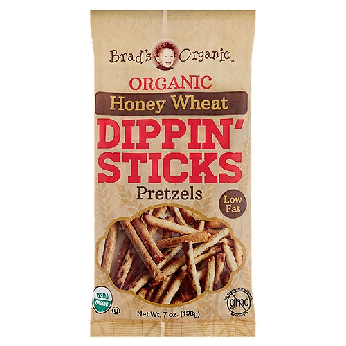 Brad's Organic Honey Wheat Dippin' Sticks Pretzels 7oz