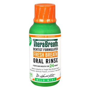 TheraBreath Fresh Breath Oral Rinse, Mild Mint, 3 oz