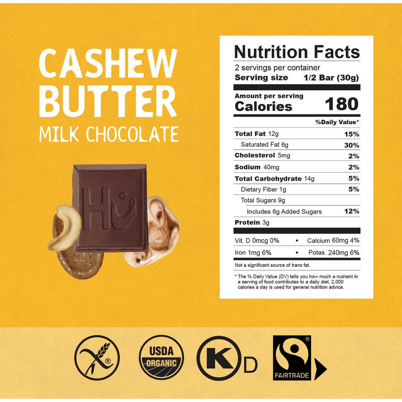 Hu Cashew Butter Milk Chocolate 2.1Oz
