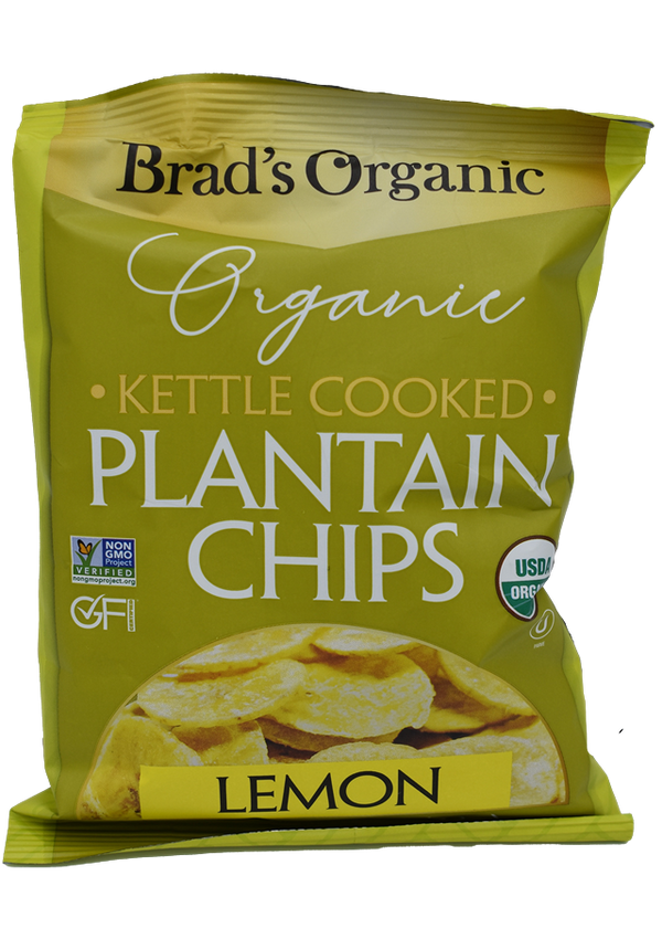 Brad's Organic Plantain Chips Lemon 1.5oz