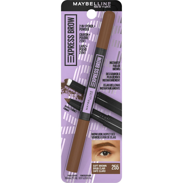 Maybelline Express Brow 2-in-1 Eyebrow Soft Brown 255
