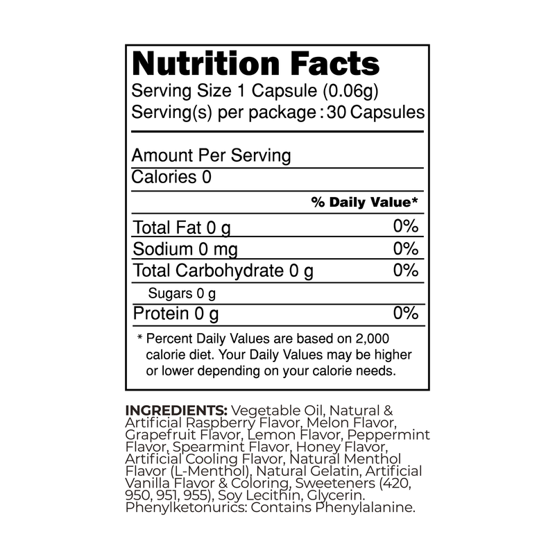 Nude The Breath & Gut Mint Flavor Fusion Capsules 30ct