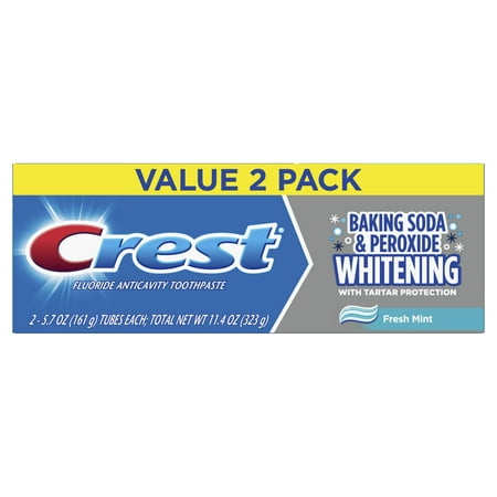 Crest Baking Soda & Peroxide Whitening Toothpaste 5.7 Oz. 2 Pack