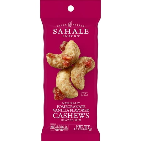 Sahale Pomegranate Vanilla Cashew Glazed Mix 1.5oz