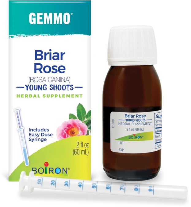 Boiron Gemmo Briar Rose Young Shoots Herbal Supplement Liquid, 2 fl oz