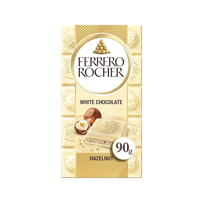 Ferrero Roche White Chocolate Hazelnut Bar 90g