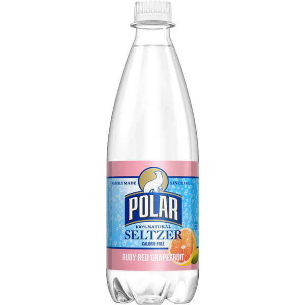 Polar Seltzer Water Ruby Red Grapefruit 20oz