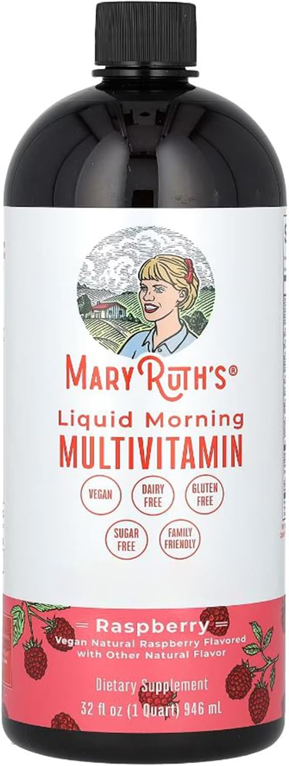 Mary Ruth's Multivitamin Multimineral No Added Sugar Liquid Vitamins 32 Fl Oz