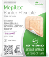 Mepilex Border Flex Lite Dressing 1.6" x 2" Box of 3ct 281033
