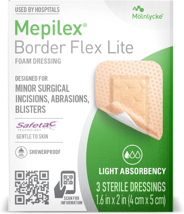 Mepilex Border Flex Lite Dressing 1.6" x 2" Box of 3ct 281033