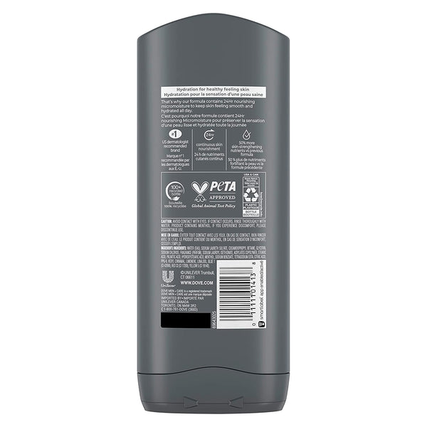 Dove Men+Care Body Laving and Face Wash 13.5 oz