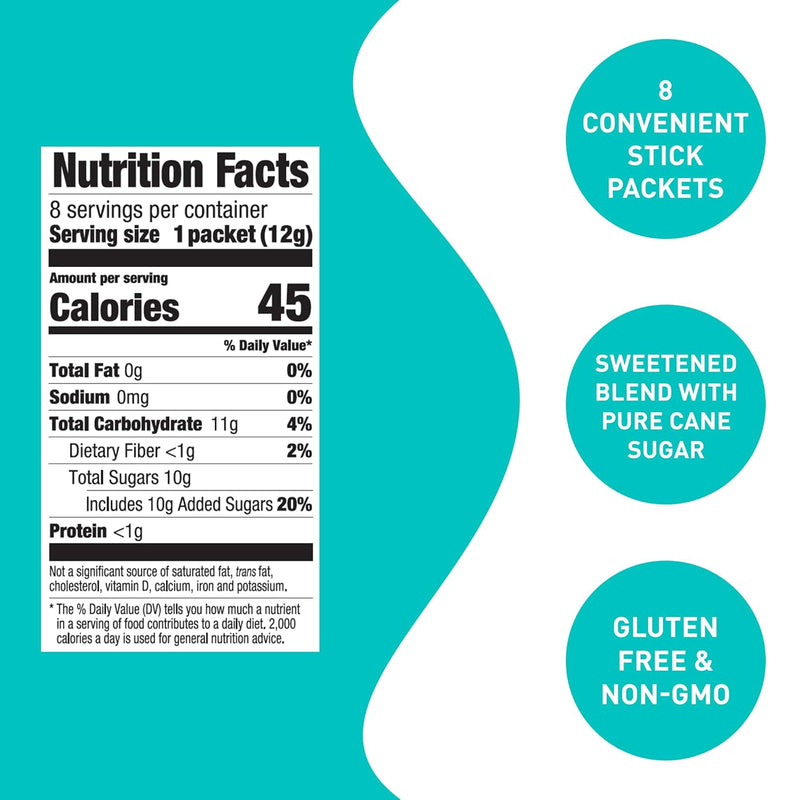 Aiya Japanese Sweetened Matcha To Go Sticks 8 Packets 3.38oz