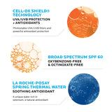 La Roche Anthelios 60 Body & Face Sunscreen 3 oz