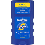 COPPERTONE SPORT SPF40 4IN1 FACE+BODY