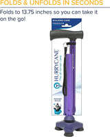 Hurrycane All-Terrain Cane Pivot Base Purple