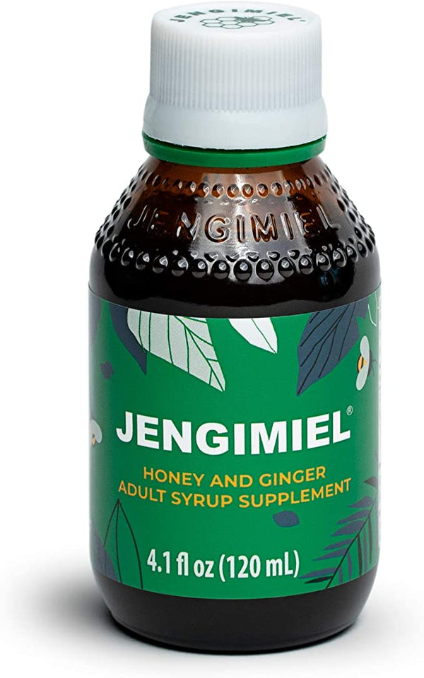 Jarabe para adultos de Jengimiel Honey & Ginger 4.1oz