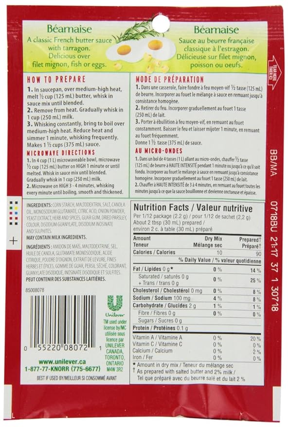 Knorr Bearnaise Sauce Mix .9Oz