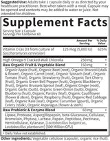 Jardín de la vida Código de vitaminas D3 5000 Cápsulas de vegetales 60ct