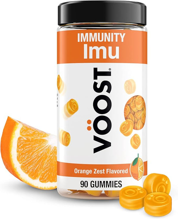 Voost inmune vitamina C + gomitas de naranja de zinc 90ct