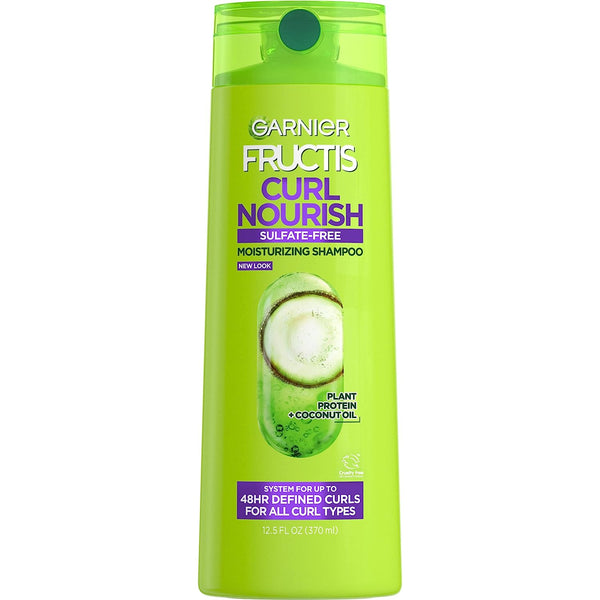 Garnier Fructis Triple Nutrition Curl Nourish Fortifying Shampoo, 12.5 fl oz