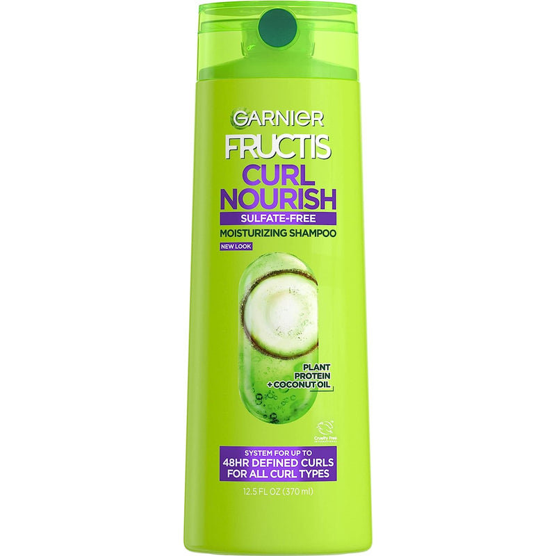 Garnier Fructis Triple Nutrition Curl Nourish Fortifying Shampoo, 12.5 Fl Oz