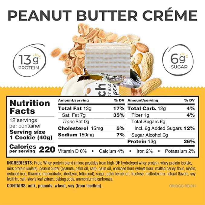 Power Crunch Protein Bar Peanut Butter Cream 12 pack 1.4oz