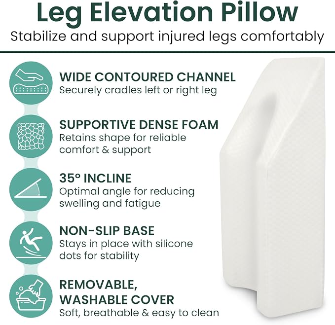 Vive Healt Extra Comfort Knee Pillow White