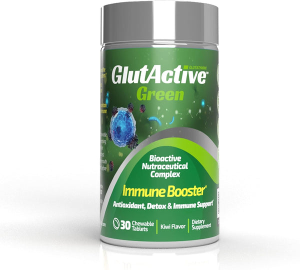 Tabletas glutactivas verde masticable