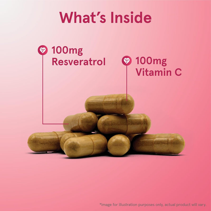 Jarrow Fórmulas Resveratrol 100 mg Cápsulas de vegetales